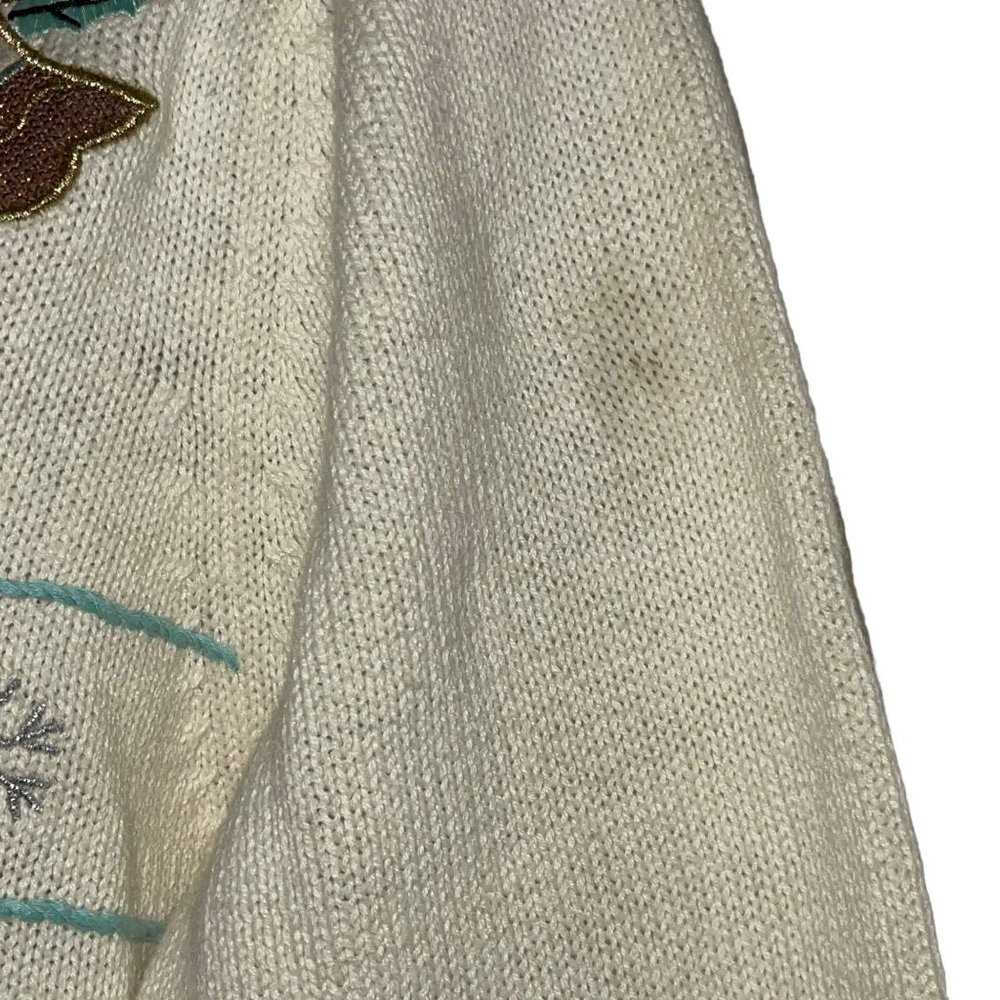 Vintage Bechamel Plus Size Cardigan Sweater Womens 2X Angels Bells Christmas - Picture 6 of 11